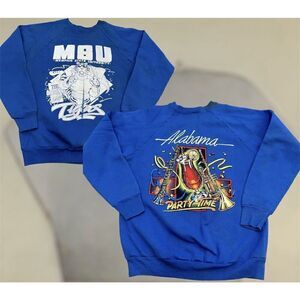 Vintage Memphis State University Sweatshirt 80s Size Large - Has Many Flaws!!